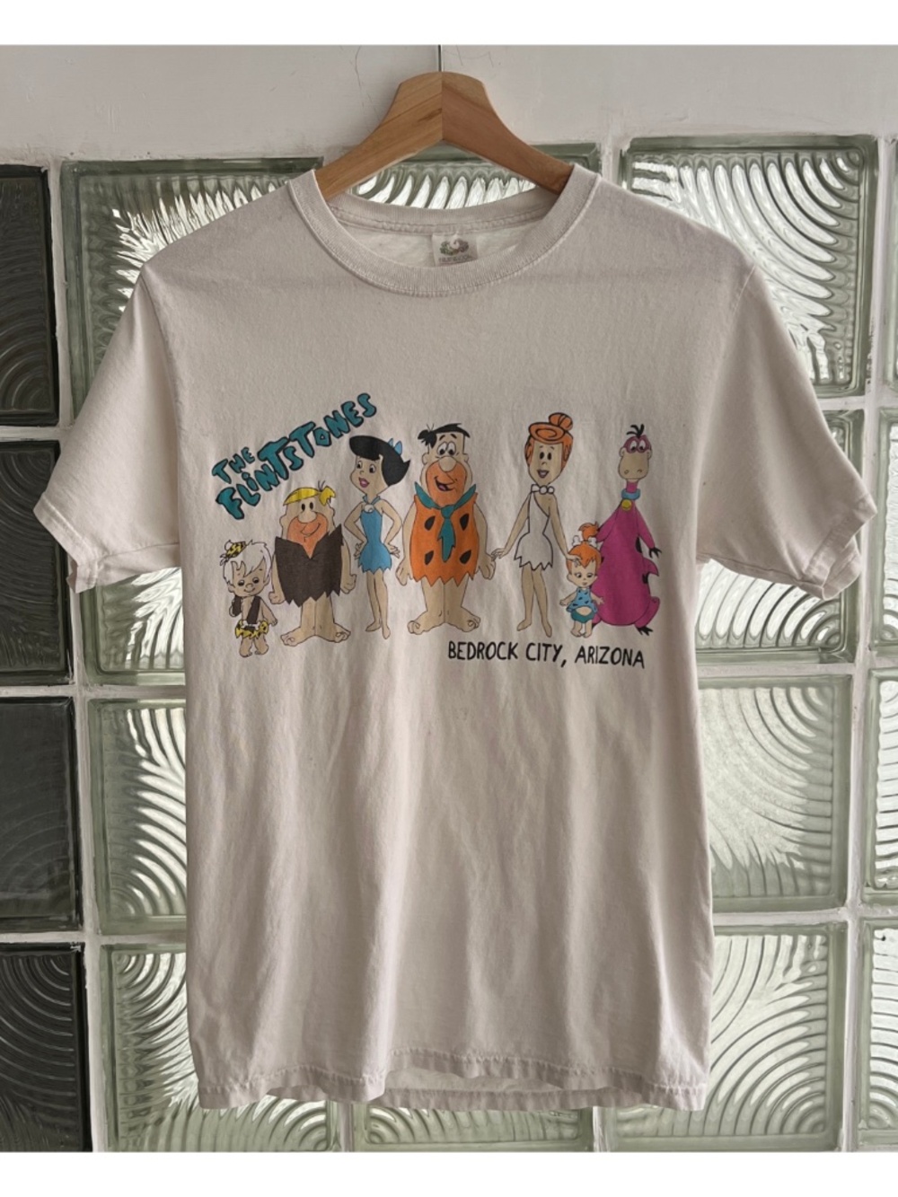 Vtg Flintstones Double Sided Tshirt - Small